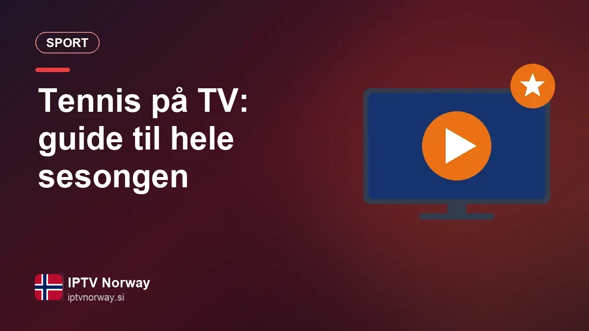 Tenniskamp på TV-skjermen en sen kveld i sofaen